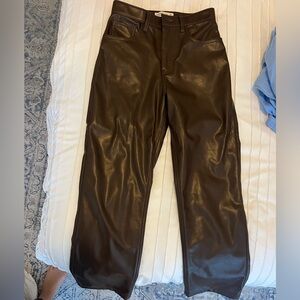 Abercrombie Brown Leather Pants